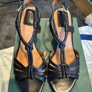 Clarks Women's Black Sandals